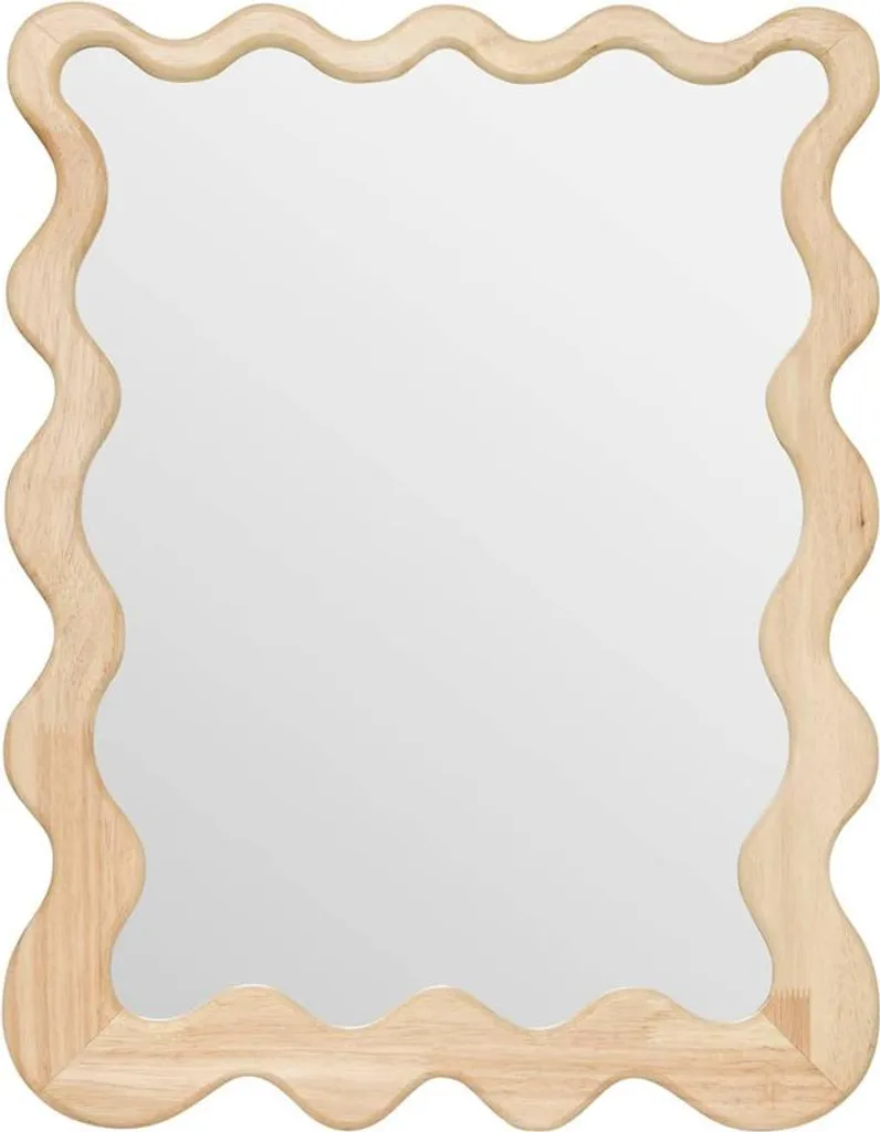 Miroir Jalen bois avec cadre robuste 48 x 62 cm finition artisanale