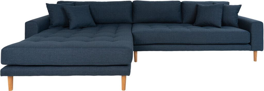 House Collection Ecksofa Milo Lounge Sofa Links Dunkelblau