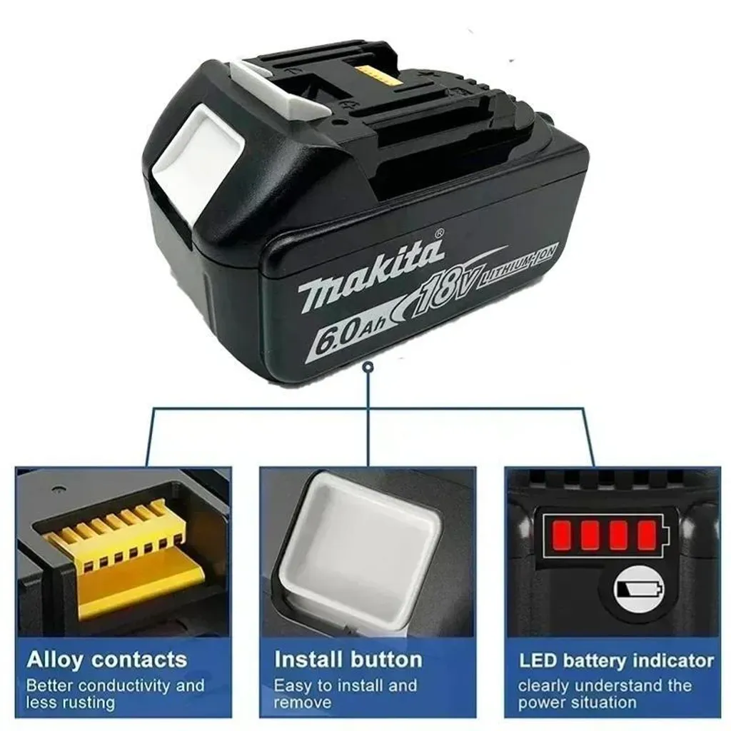 Batterie 18V 6,0Ah : fini les pannes d'énergie - Kit chargeur et 2 accus