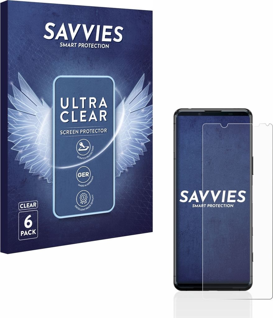 6x Für Sony Xperia 5 II Schutzfolie Savvies Displayschutz Display Schutz Folie Klar Transparent