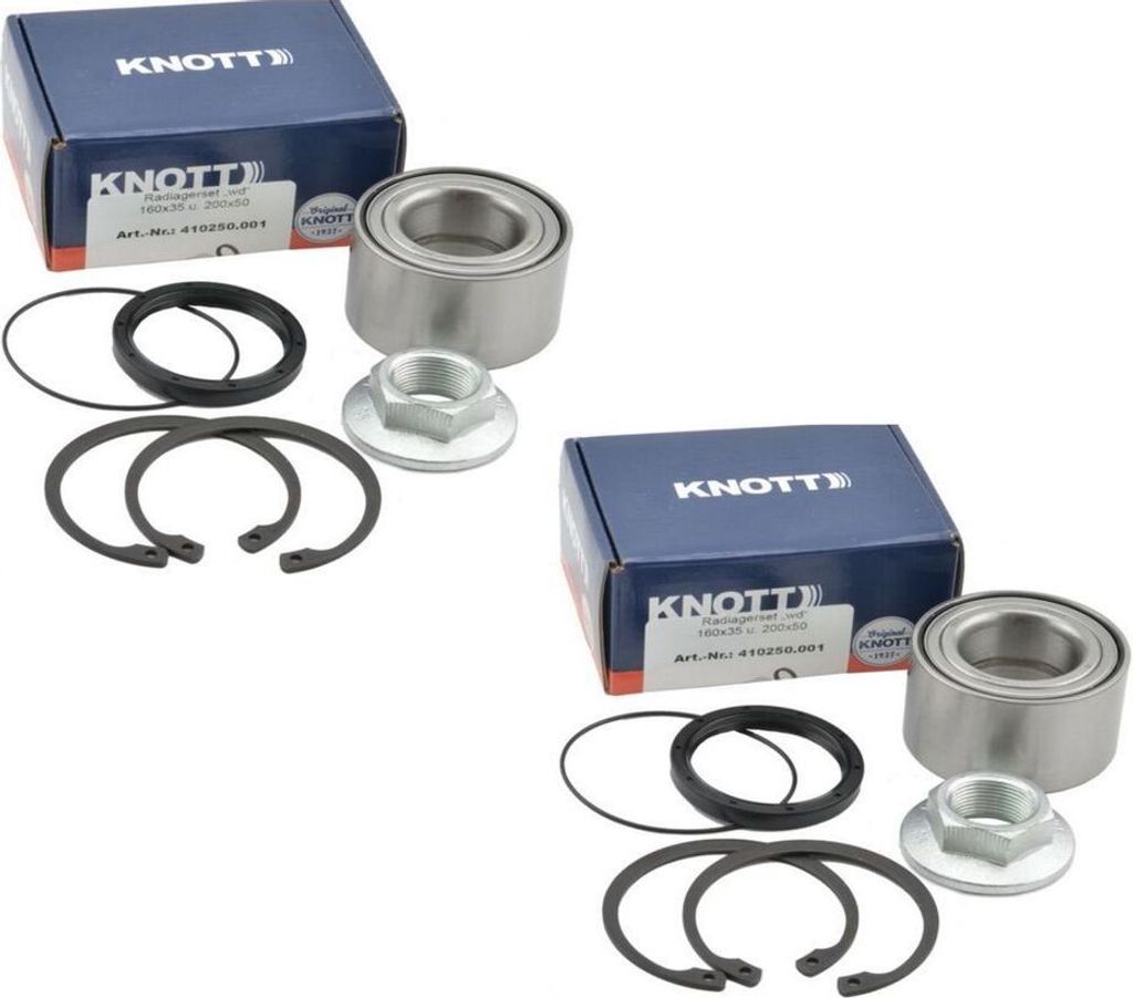 Knott Radlager Sets "wasserdicht" - komplett - L+R Nr. 410250.001 - Lager Ø64 / Ø 34 x 37mm