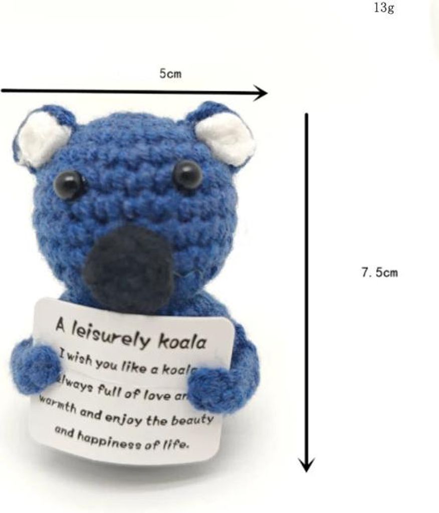 Süße Häkelfiguren – Handgemachte Puppen für positive Energie im Alltag: Koala Bär