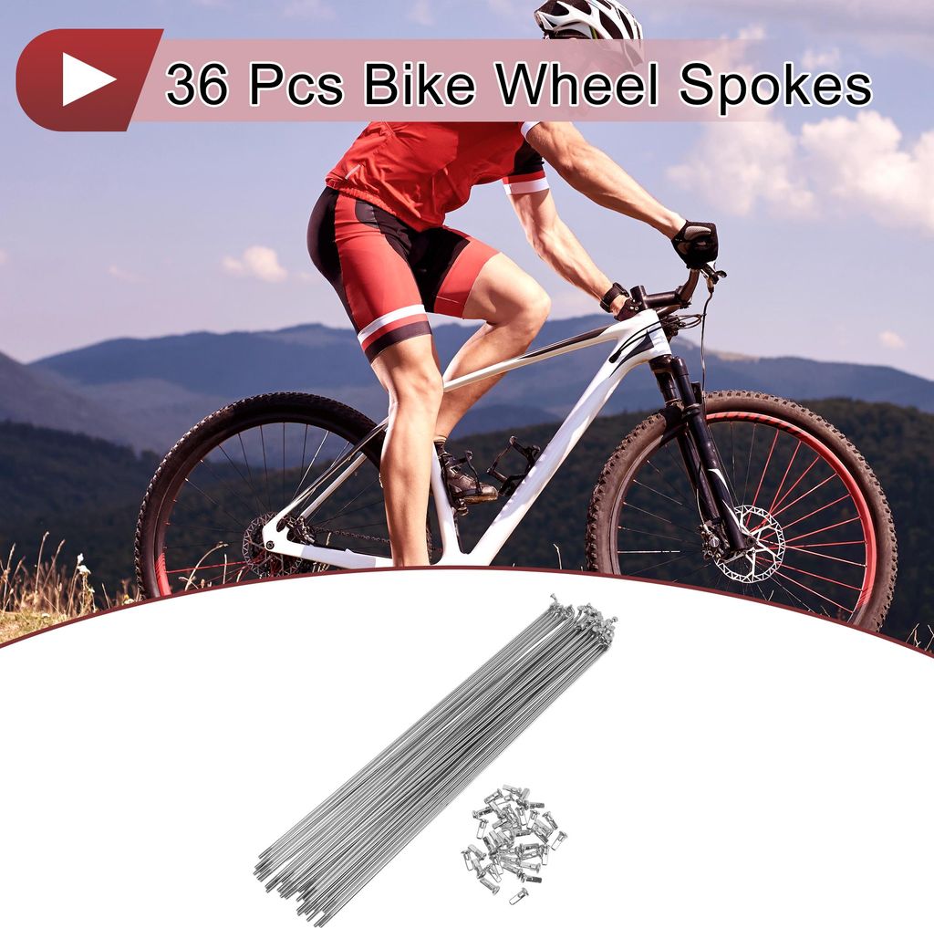 36 Set 12G Fahrradspeichen 280mm Fahrradspeichen 45 Stahl Produktbild 