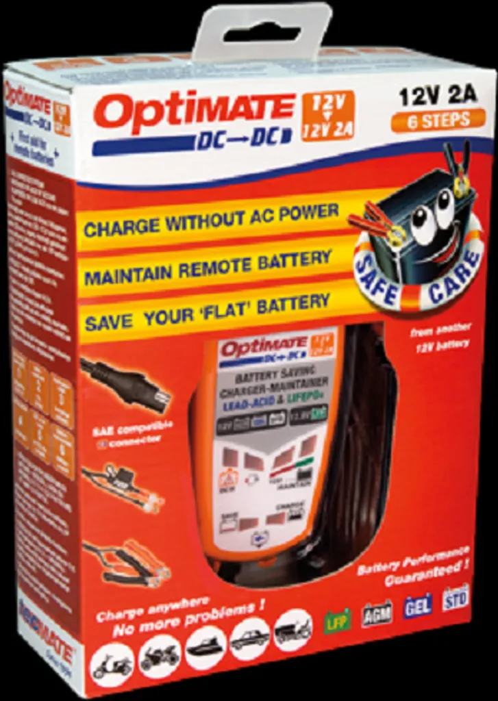 Chargeur Batterie 12V sans Secteur Optimate DC-DC pour Camping-Car