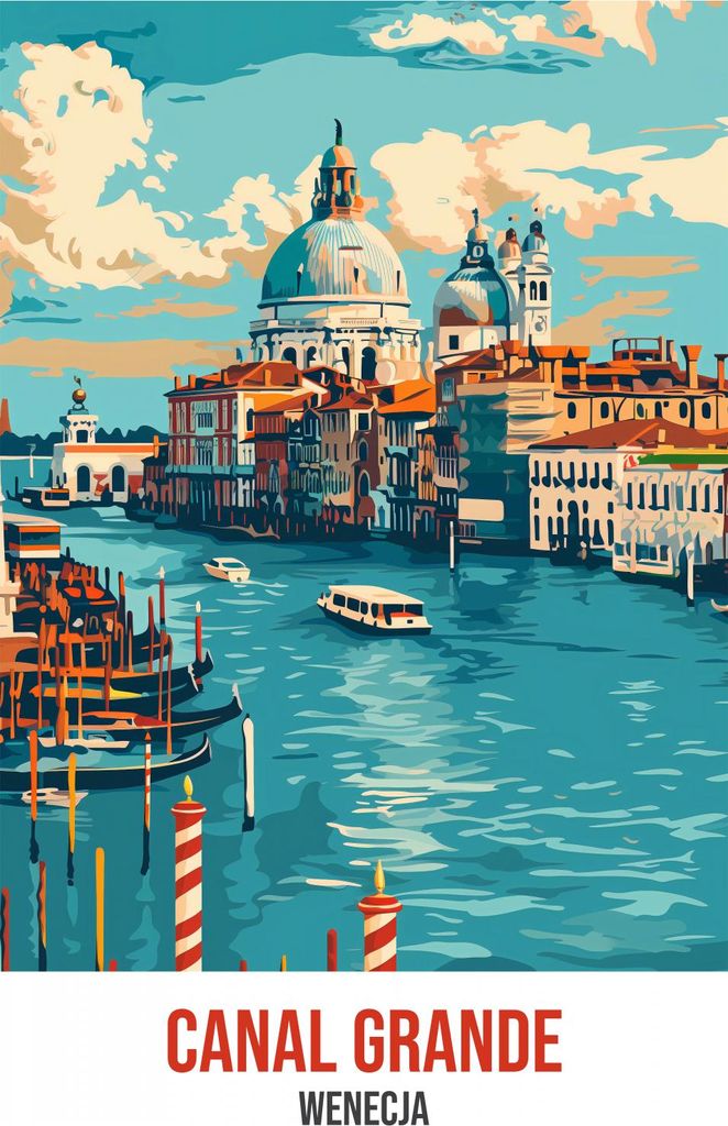 Plakat 70x100cm Canal Grande