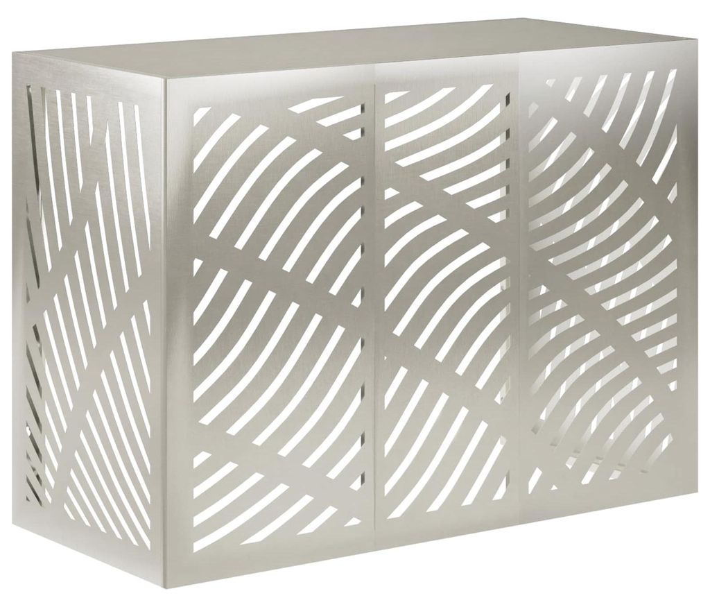 vidaXL Klimaanlagenabdeckung Silber 110 x 50 x 80 cm Produktbild 