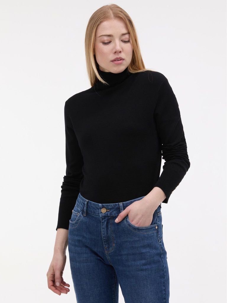 Orsay Rollkragenpullover für schwarze Damen M Produktbild 