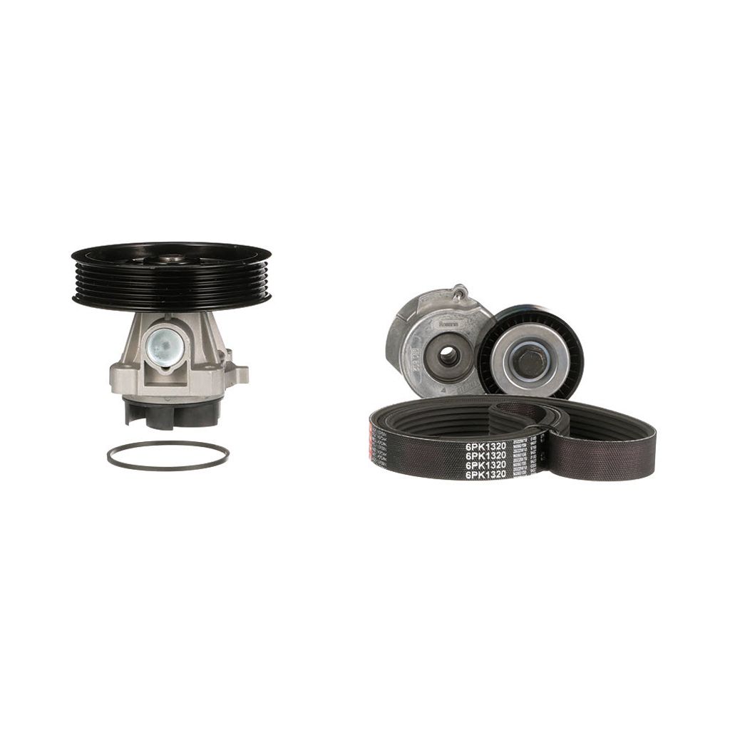 GATES KP16PK1320 Wasserpumpe + Keilrippenriemensatz für OPEL Corsa D Schrägheck (S07) Corsa C Schrägheck (X01) Meriva A (X03) Tigra TwinTop (X04)