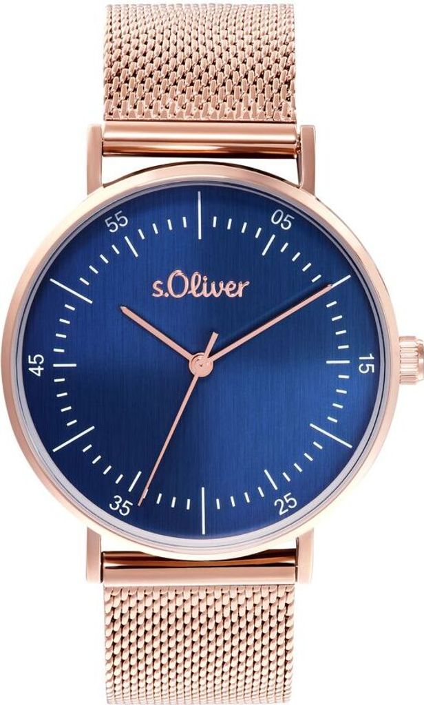 s.Oliver Damen Uhr Armbanduhr Edelstahl IP Rose 2036553
