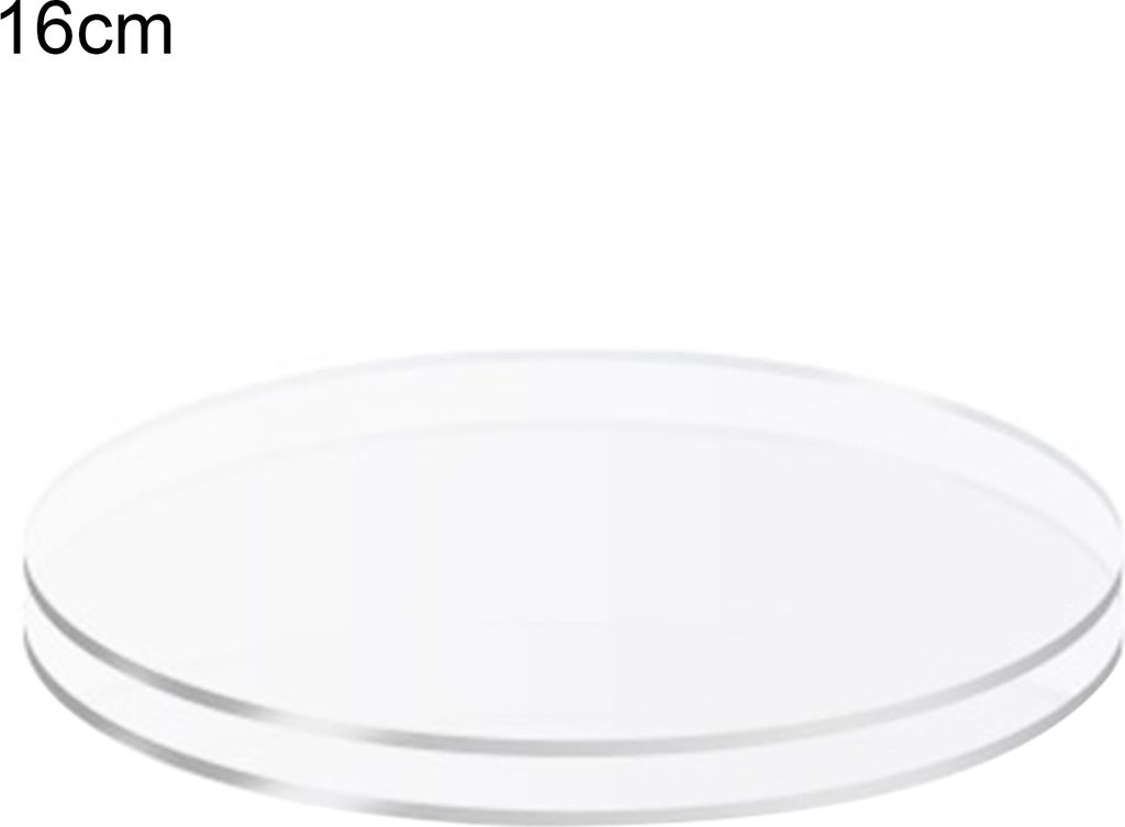 2 Stück Tortenplatten Nicht-klebrige wiederverwendete Acryl-Buttercreme-Tortenscheiben für Torten zum Servieren