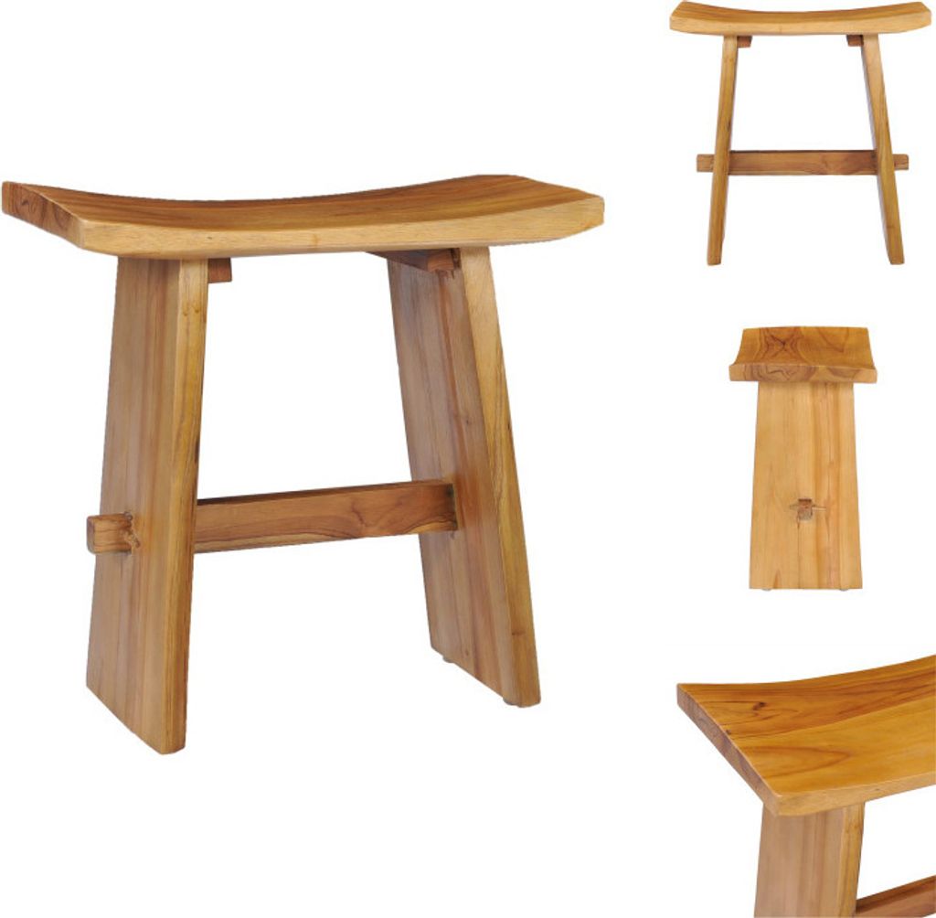 vidaXL Hocker Massivholz Teak - Klappstühle & Hocker
