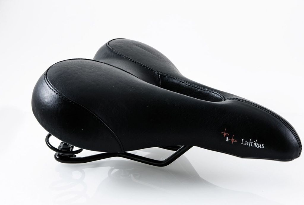Bequemsattel P&P Luftikus verstärkt 608V schwarz, Uni, Produktbild 1