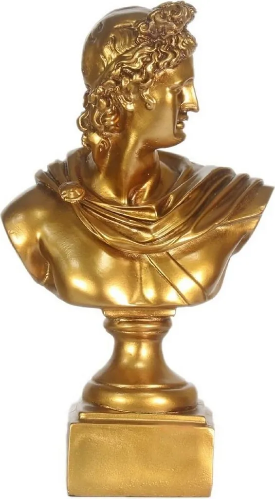 Casa Padrino Buste de César Baroque Or 22 x 13 x 37 cm - Décoration Luxe