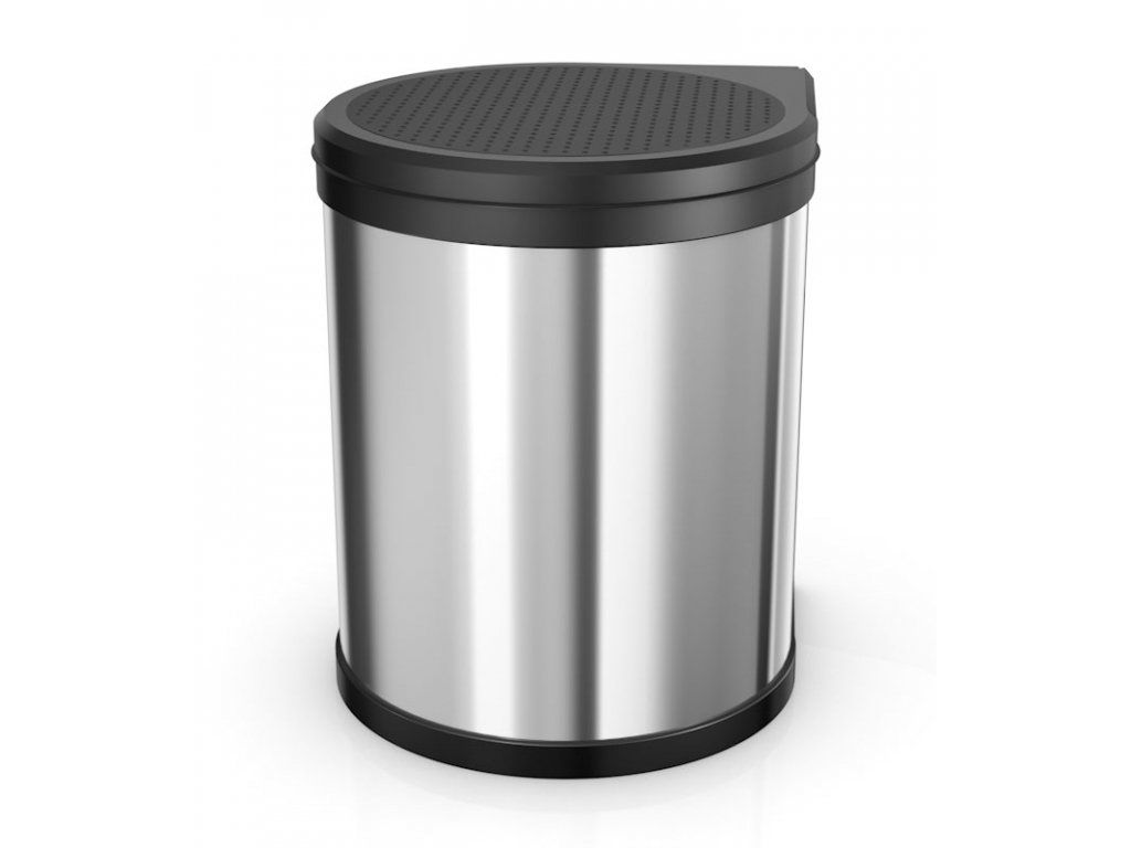 Hailo Compact-box M, 15 L, Kolo, Nerezová oceľ, Čierna, Obrázok produktu 