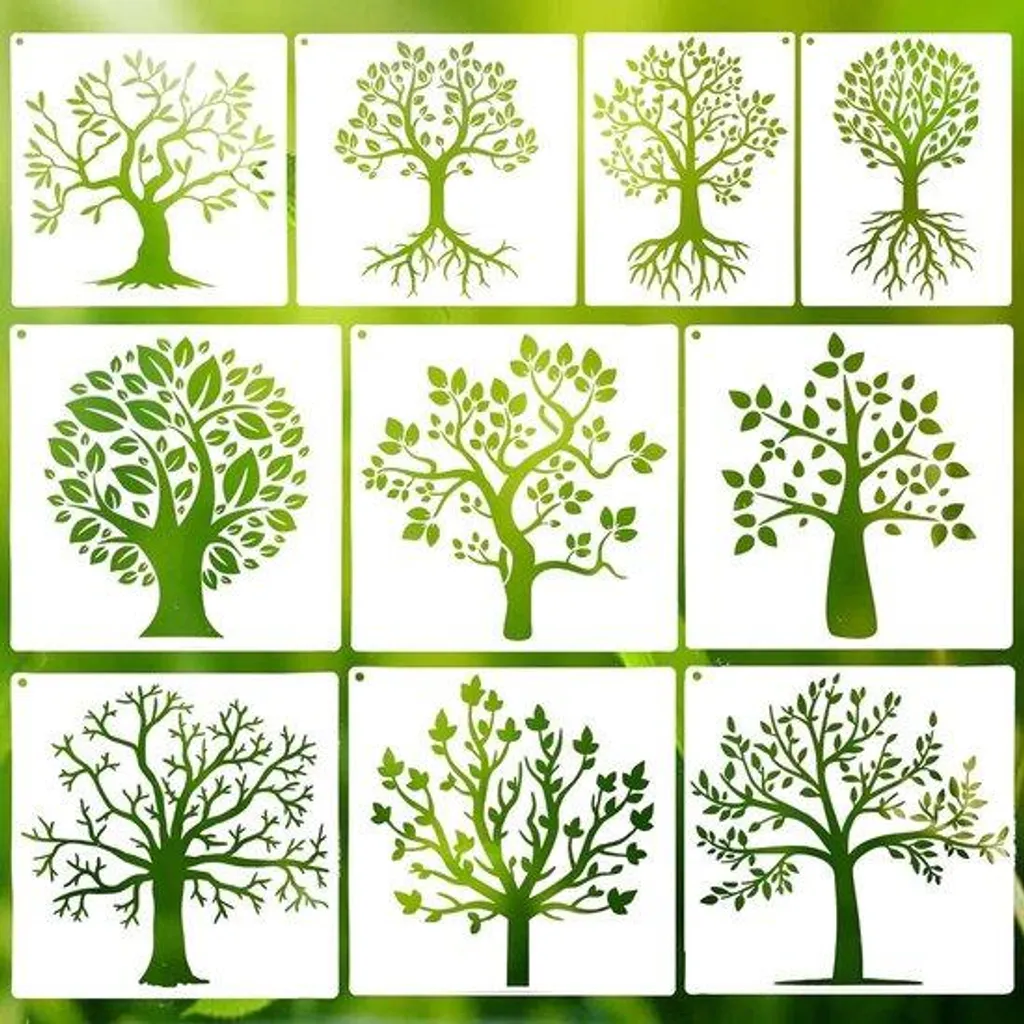 Pochoirs Naturkunst en toile et bois pour décoration murale créative