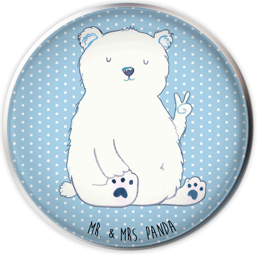 Mr. & Mrs. Panda Abfluss-Stopfen Eisbär Faul - Blau Pastell - Geschenk, Nordpol, Arbeit, Bär, waschbeckenstöpsel, Büro, Waschbecken-Stopfen, Wa...