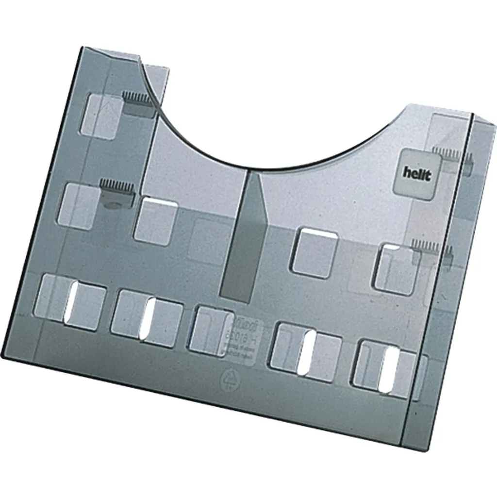 Helit Porte-brochures H6102608 DIN A5 Horizontal et A6 Vertical Gris