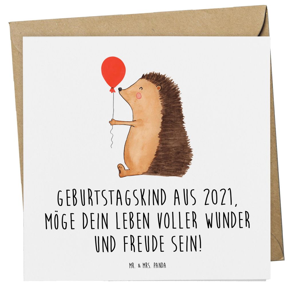 Mr. & Mrs. Panda Grußkarte 2021 Geburtstag - Weiß - Geschenk, Glückwunsch, anlasskarte, Alter, faltkarte, Klappkarte, Inspiration, Freunde, Gebu...