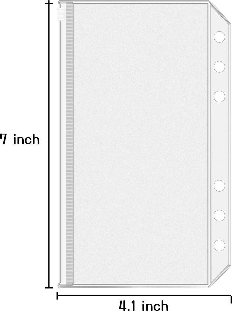 INF Kunststoffhüllen für A6-Ordner mit 6 Ringen 12er-Pack Produktbild 