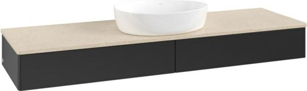 V&B Waschtischunterschrank ohne Frontstruktur Antao 160x50cm, WBP-farbe botti., bla m Lac