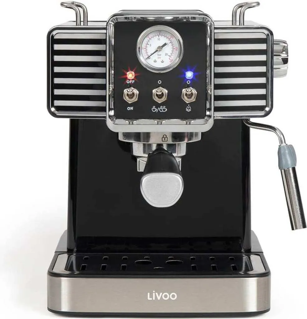 Expresso 15 bars Livoo DOD174N noir avec réservoir amovible 1.5L