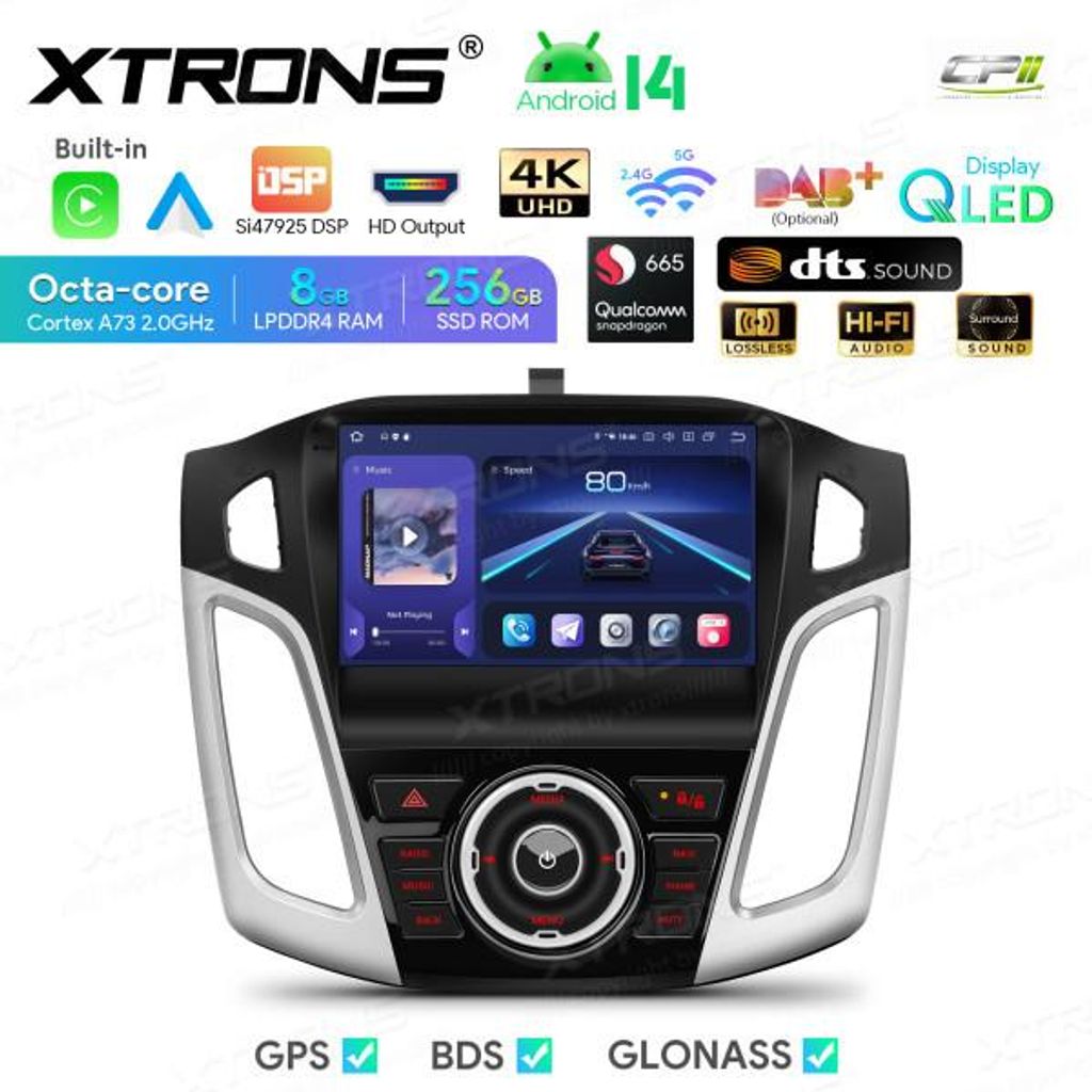 Xtrons IQP94FSFP, autorádio s Androidem pro Ford Focus, Obrázek produktu 