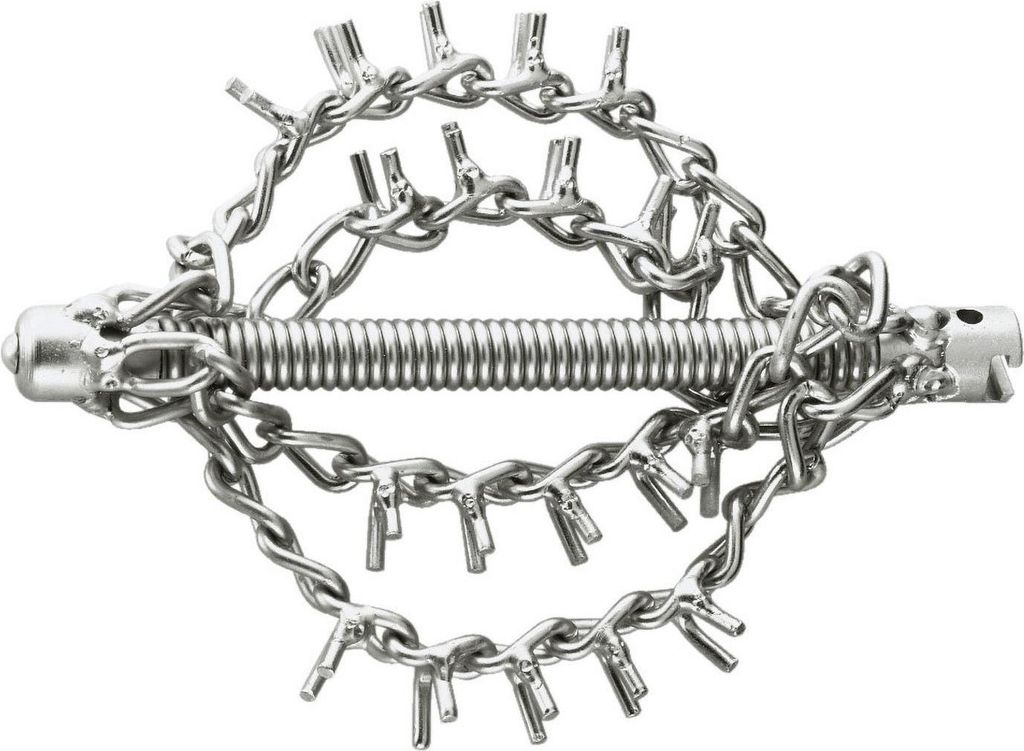 Rothenberger Kettenschleuderkopf Länge 170mm ohne Ring, mit 4 Ketten - 72299