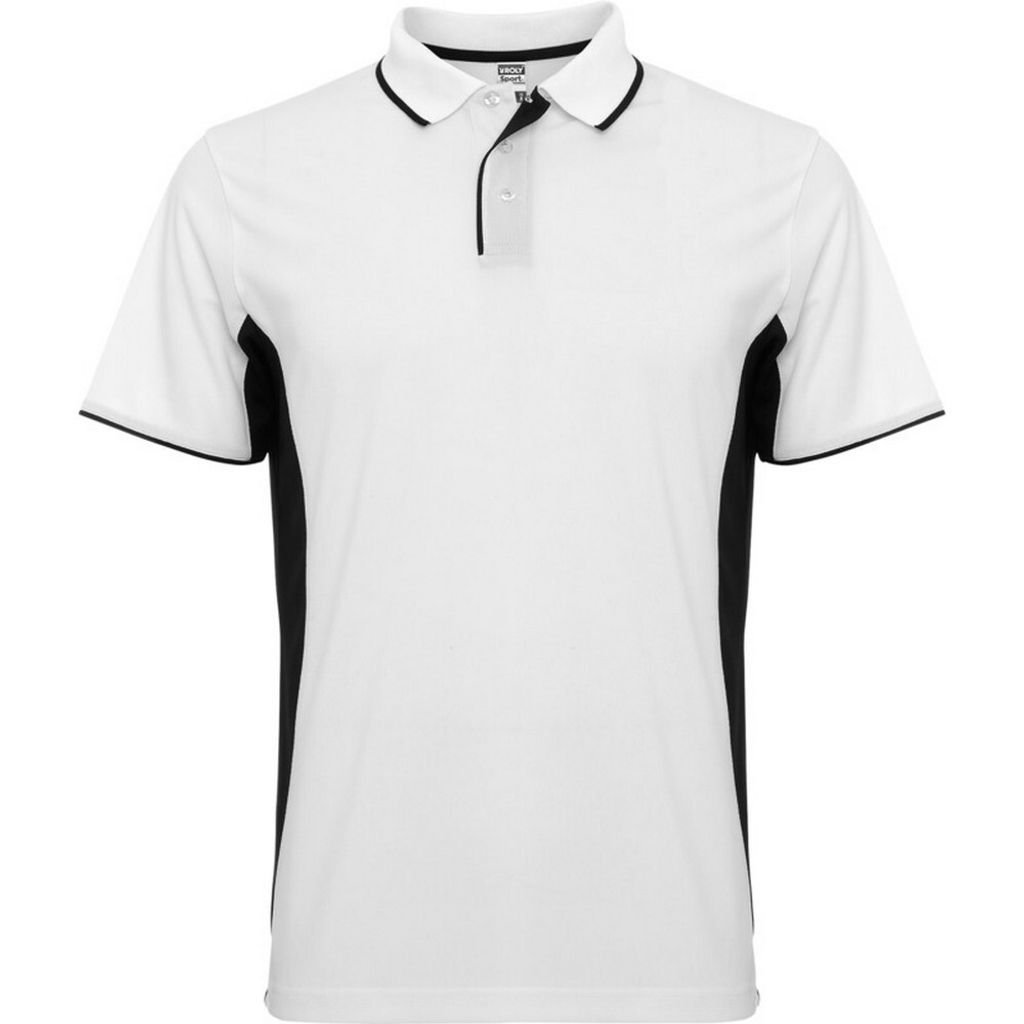 Roly - "Montmelo" Poloshirt für Herren/Damen Unisex, Sport, kurzärmlig PF4420 (XL) (Schwarz)