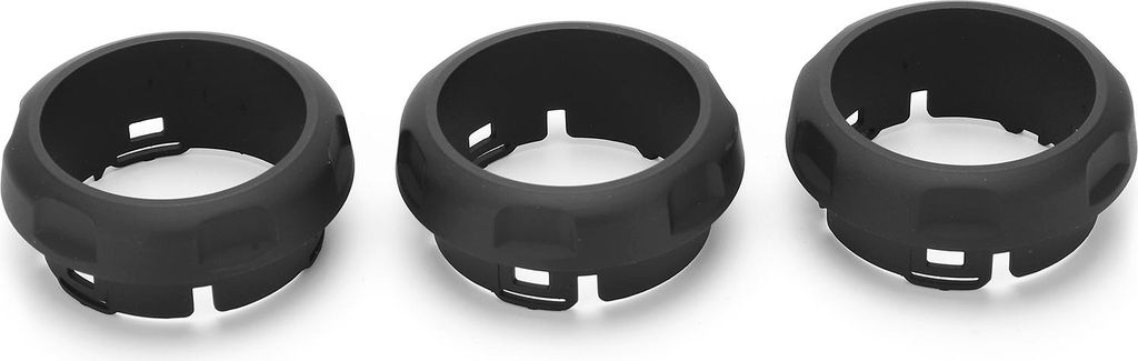 3PCS -Klimaanlagenschalterknopf Abdeckungen Ringe Ersatz für Land Rover Discovery 4/Sport