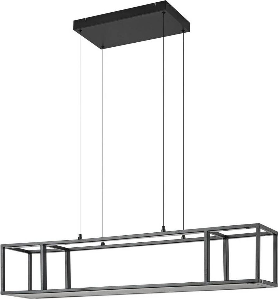 Lucande LED-Hängeleuchte Estante, schwarz, dimmbar Produktbild 