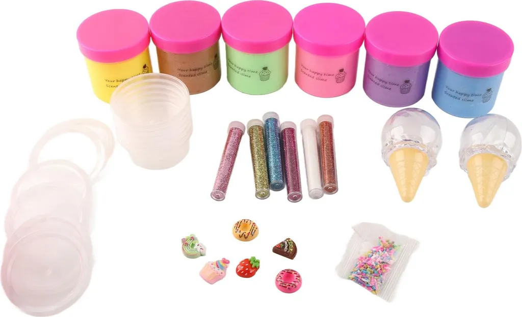 Dites Adieu au Stress avec ce Kit de 6 Slimes Beurre Apaisants 100% Zen