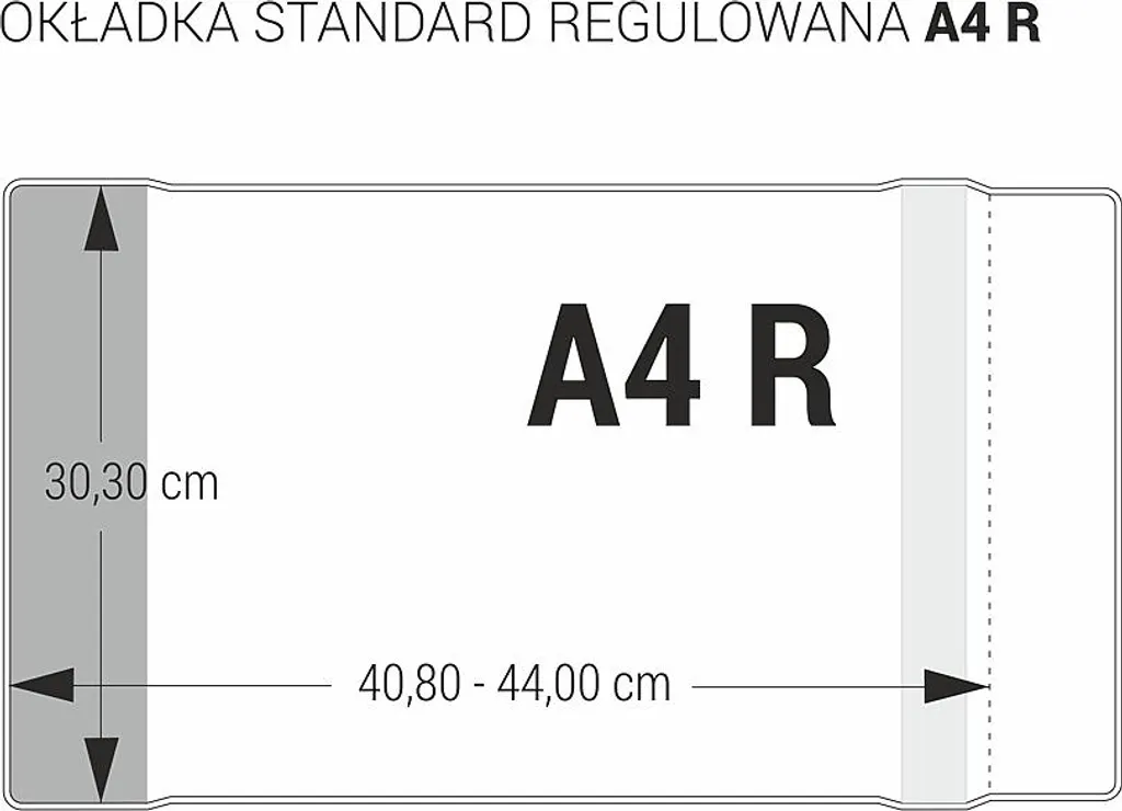 Pochette transparente ajustable pour documents A4 - Pack de 50 pièces
