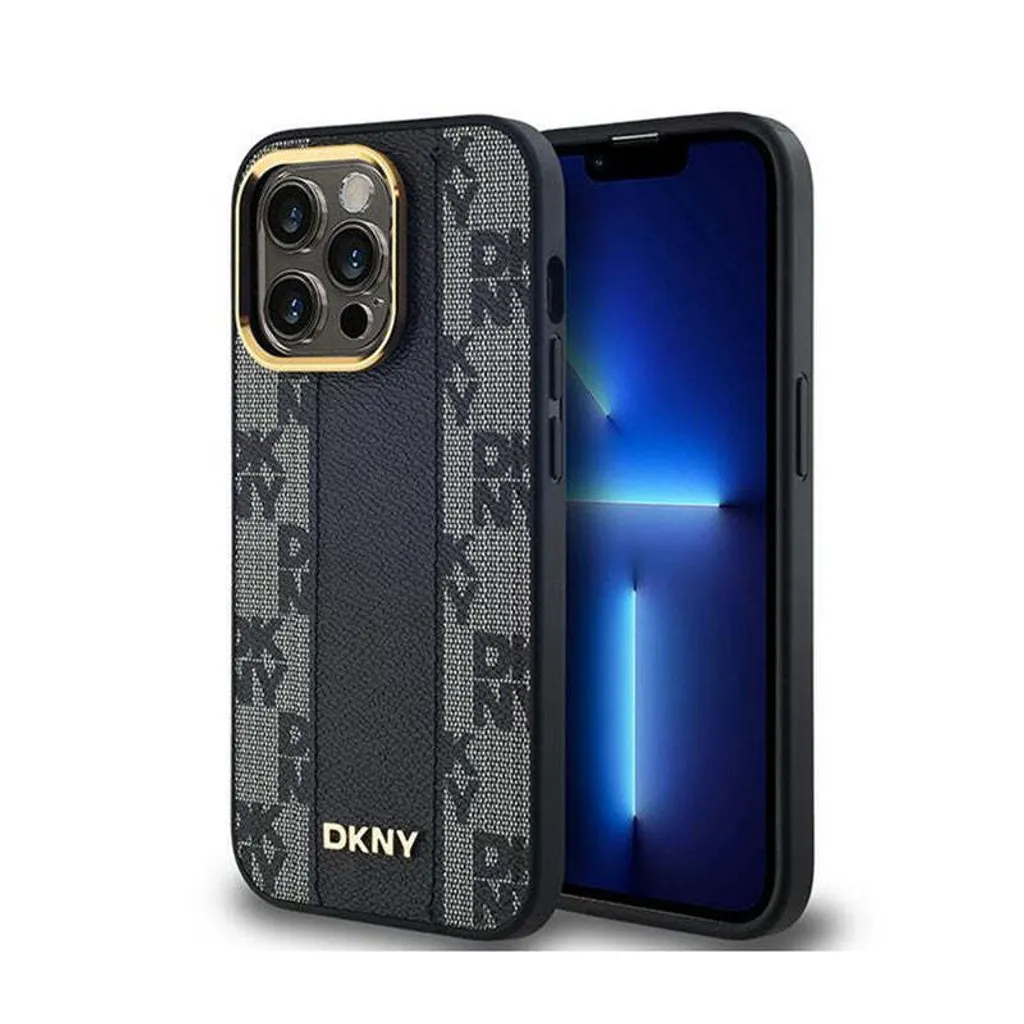 Cover DKNY iPhone 13 Pro Pelle Nera MagSafe - Style & Protection