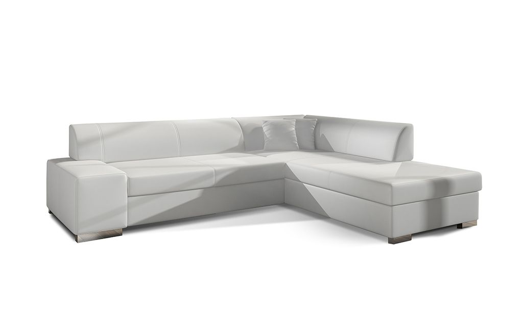 NABBI Ecksofa mit Zersetzung u Lagerraum Pinero P - Weiß Produktbild 