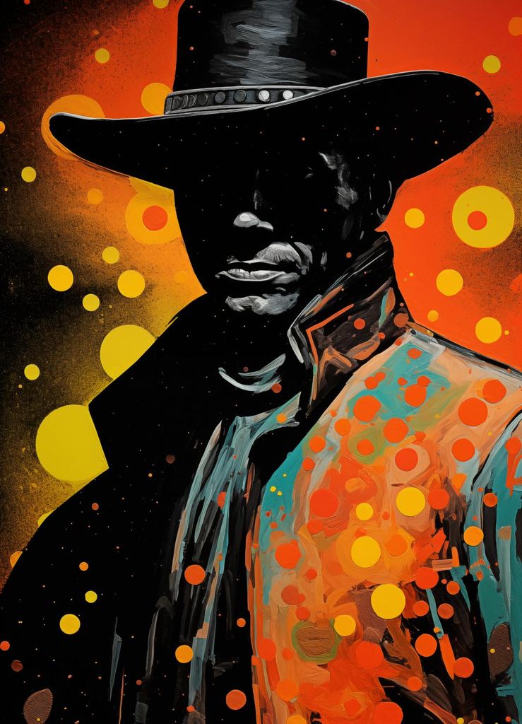Plakat 20,5x28,4cm Cowboy des Universums