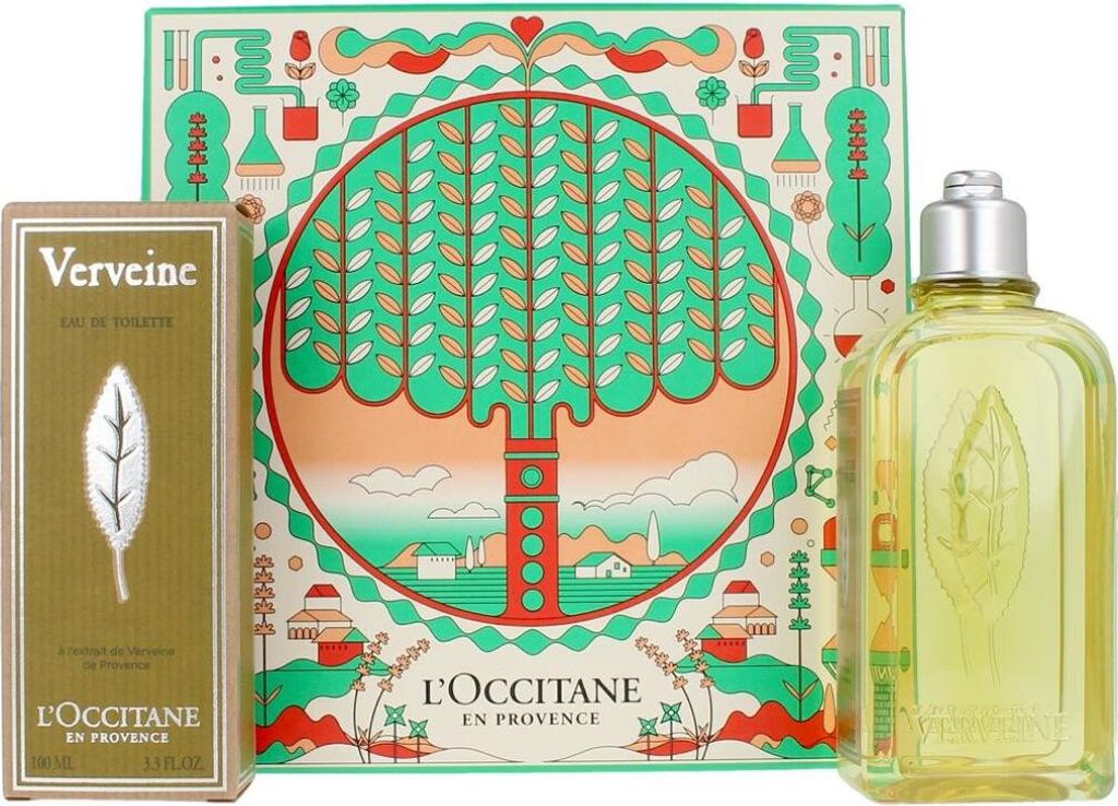 Set L'occitane Le Fraicheur Vervene Eau de Toilette 100 ml Verbena Gel 250 ml@