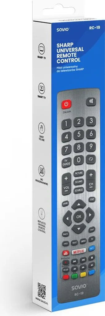 Savio RC-19 Telecomando Ricambio Sharp | Pronto all'Uso | Acquista
