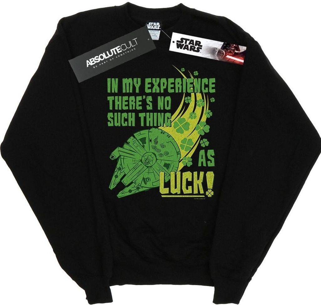 Star Wars - "Millennium Shamrock Luck" Sweatshirt für Herren BI45759 (5XL) (Schwarz)