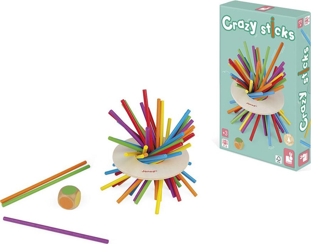 Geschicklichkeitsspiel "Crazy Sticks" Holz