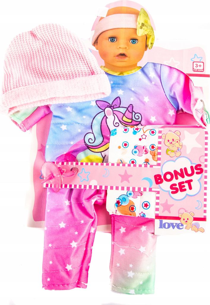 Puppenkleidung Einhorn Strampler für 40-45 cm Puppen - Süßes Outfit & Puppenzubehör