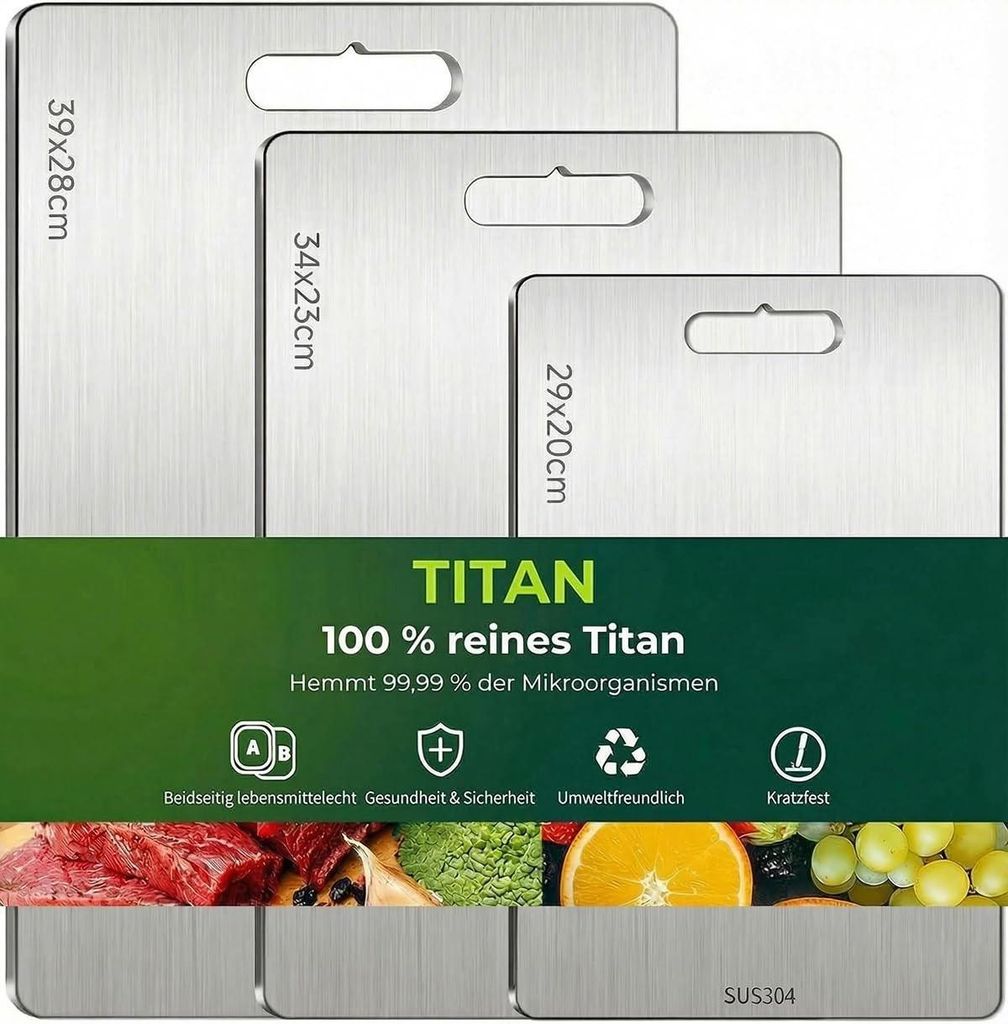 Omgoods - Snijplankenset van 3 Stuks in Titanium Productafbeelding 