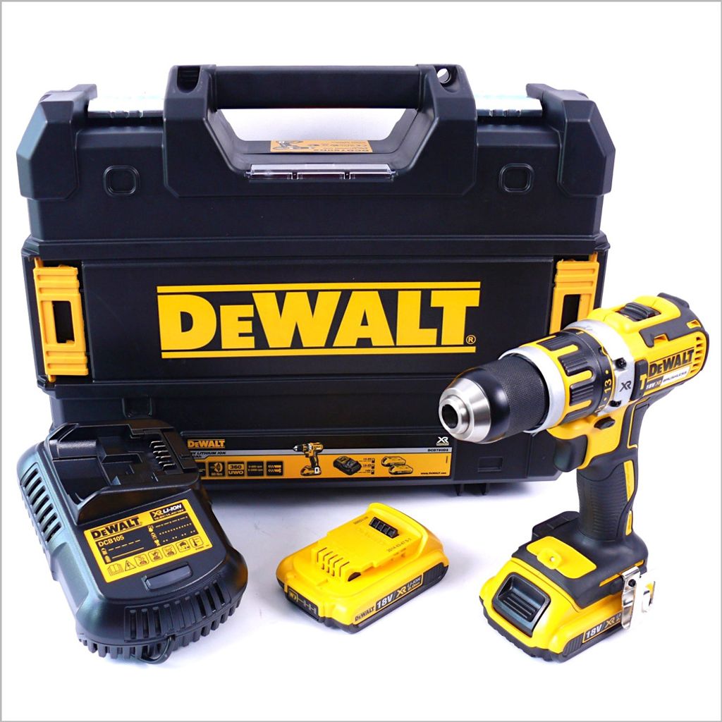 Dewalt DCD795D2 Akku Schlagbohrschrauber mit 2 Akkus 2,0 Ah Produktbild 