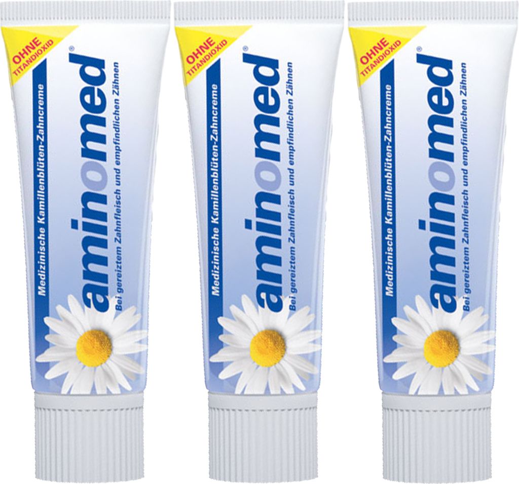 3 aminomed Zahnpasta, je 75 ml Dr. Liebe Produktbild 