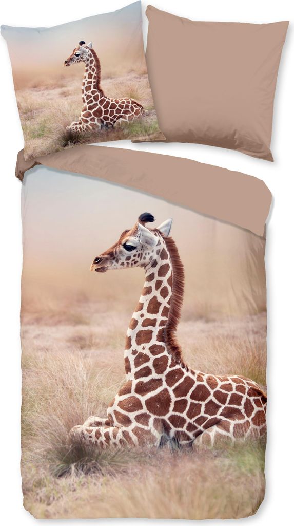 Duvet cover Good Morning 135x200 + 1* 80x80 cm - giraffe Produktbild 