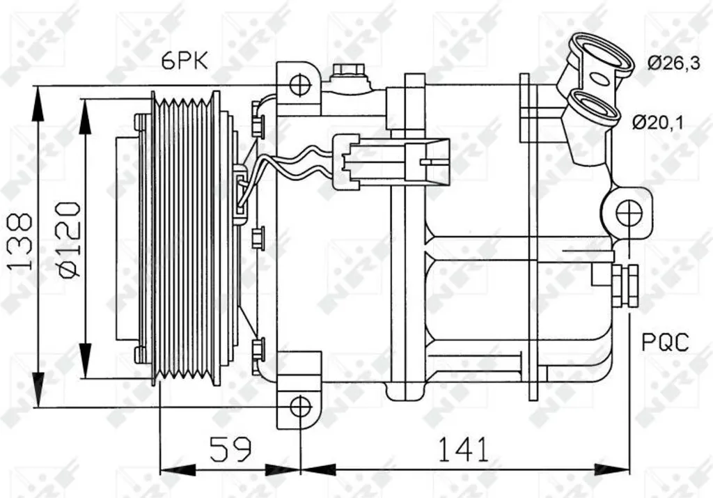 Compresseur Climatisation NRF 32191 : Réparez le Froid de votre Fiat Croma