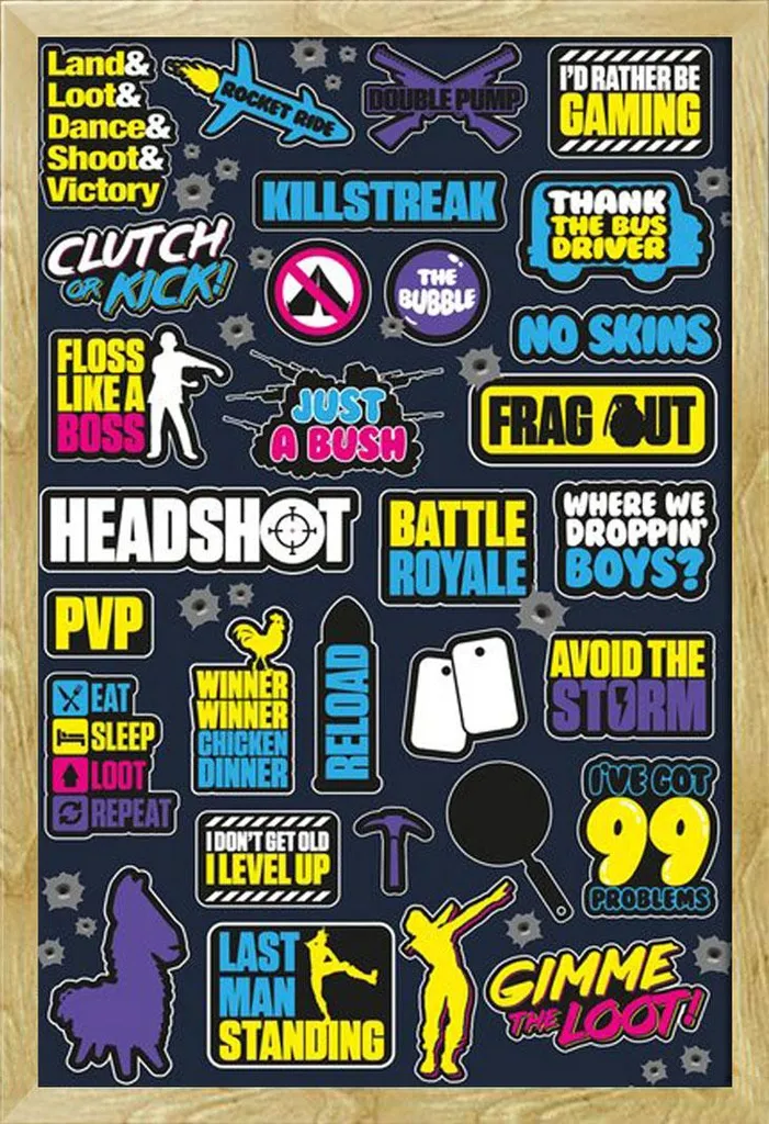 Poster Battle Royale Shinsuke Maxi Cornice Faggio MDF + Acrilico