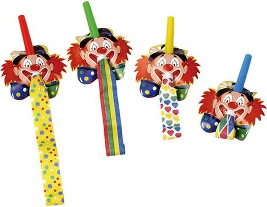 Papstar Luftrüssel "Clowngesicht", 32 Stück