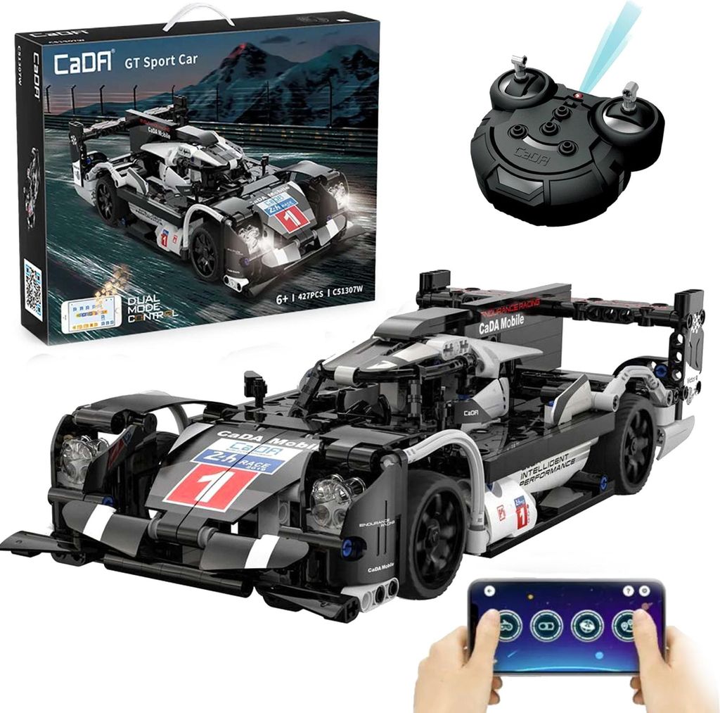 Stavebnice CADA Dálkově ovládané velké sportovní auto 31 cm Obrázek produktu 
