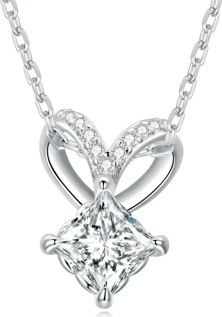 1 Pezzo Collana In Argento Sterling S925, Ciondolo A Croce