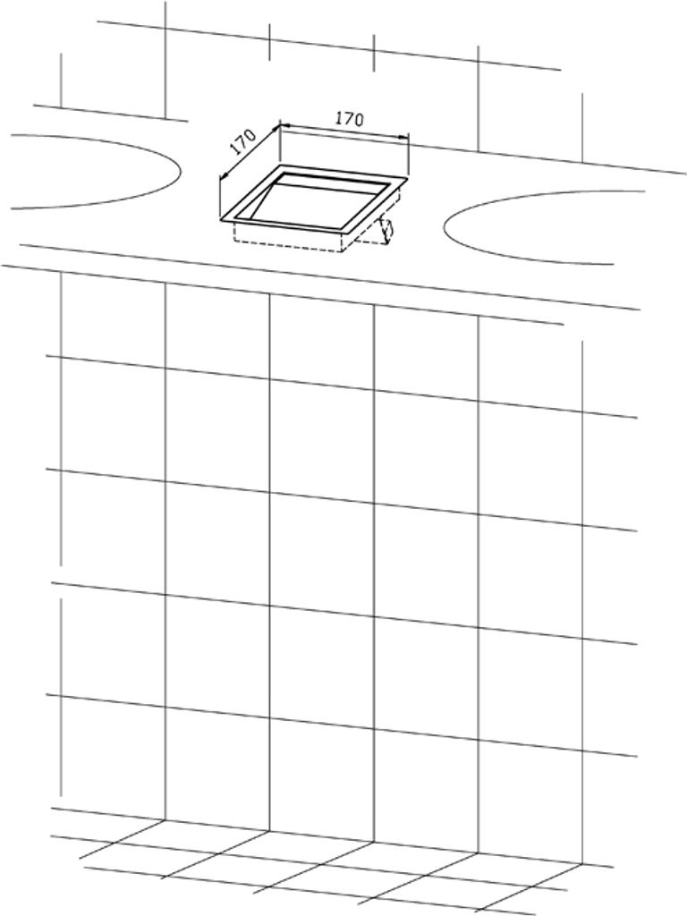 Wagner-EWAR Einwurfklappe 170x170x30 WP158-1 Edelstahl für Waschtischmontage, Variante:Edelstahl poliert